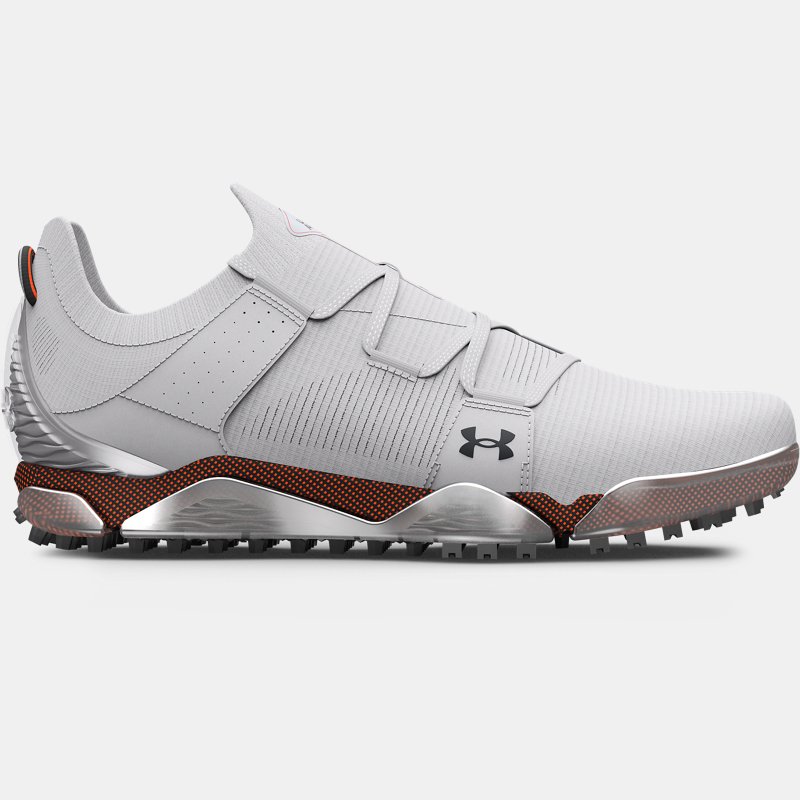 Men's Under Armour HOVR™ Tour Spikeless Wide (E) Golf Shoes Halo Gray / After Burn / Black 45.5